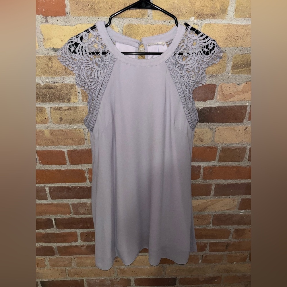 Altar'd State Lilac Lace Detail Dress
